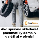 Ako správne skladovať pneumatiky doma, v garáži aj v pivnici