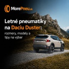 Letné pneumatiky na Daciu Duster: rozmery, modely a tipy na výber