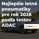 Najlepšie letné pneumatiky pre rok 2026 podľa testov ADAC